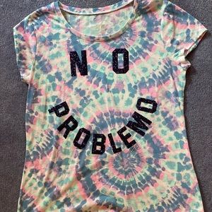 Justice No Problemo Tie Dye Tee